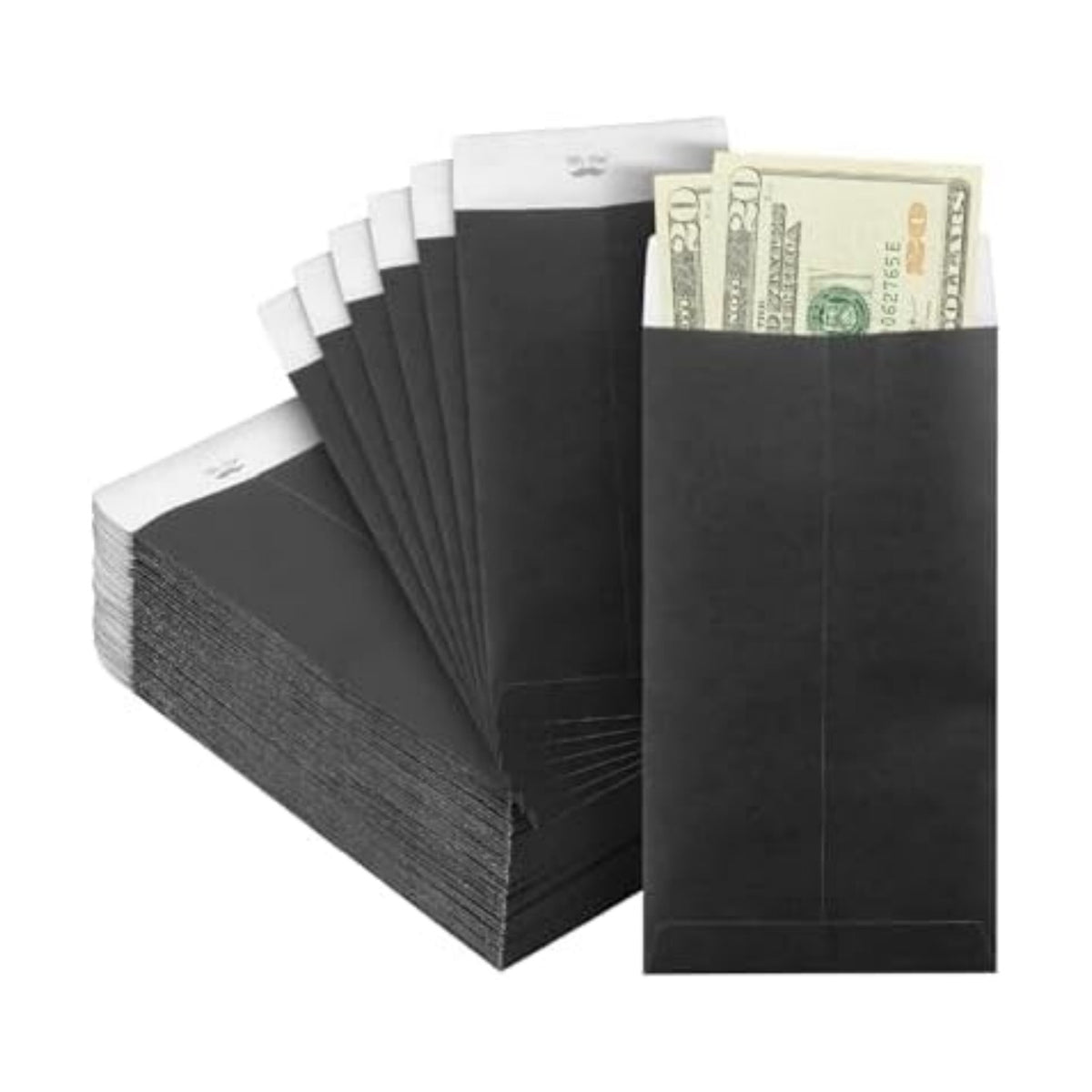 Mr. Pen- Money Envelopes for Cash, 6.5" x 3.5", 100 Pack, Kraft Paper | Self-Adhesive Bulk Cash Envelopes for Budgeting, Money and Coin Saving, Check, Budget, Small Item Organizing