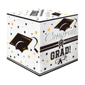 Graduation Card Box, Graduation Party Decorations 2026, White Graduation Box, Graduation Card Holder, Foldable Cardboard Congrats Grad Card Gift Box for Graduation Party Supplies Party Favors