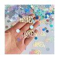 Birthday Confetti for Table Decor, Glitter Happy Birthday Table Confetti, 270 PCS Iridescent Party Decorations