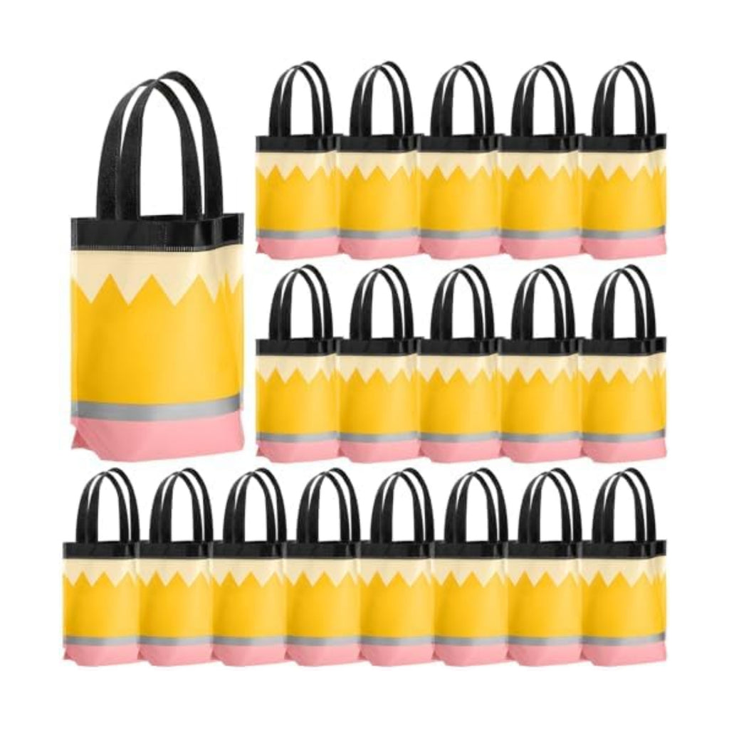 Hosuly 24 Pcs Back to School Gift Bags Pencil Tote Bags Bulk