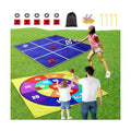 2-in-1 Outdoor Giant Tic Tac Toe Bean Bag Toss Games for Kids Adults, 4.5Ft Double-Sided Large Outside Lawn Yard Backyard Carnival Field Day Beach Picnic Camping Birthday Party Family Reunion Game