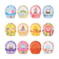 600 Pack Easter Cupcake Liners Baking Cups Standard Size Muffin Liners for Easter Spring Birthday Party Candy Cake Decorations Supplies(12 Styles)