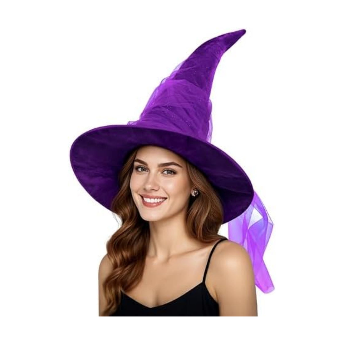 HOMELEX Witch Hat for Women, Adult Halloween Costume Hat