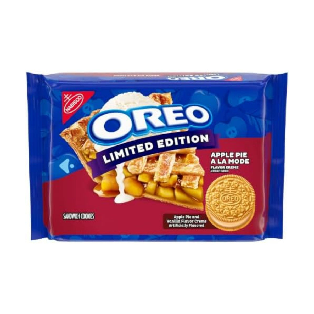 OREO Apple Pie a la Mode Sandwich Cookies, Limited Edition, 10.68 oz