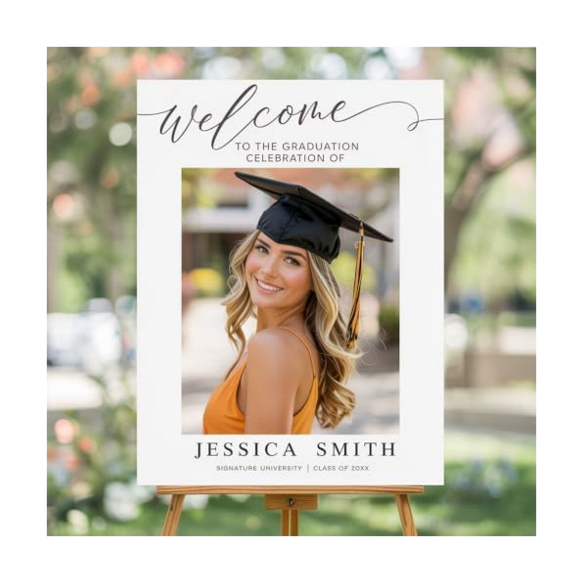 IZI POD Personalized Graduation Welcome Sign, Custom Graduation Party Poster, Graduation Welcome Canvas, Graduation Sign 2026, Graduation Party Decorations, Gifts For Student, Graduates - Style 1