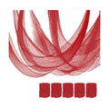 Set of 5 Red Halloween Gauze Creepy Cloth Fabric Tapestry Decor Decoration
