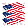 JarThenaAMCS 3Pcs Patriotic Serving Trays 250th Anniversary USA Flag Melamine Platter 13 x 10 Inch Red Blue White 4th of July Serving Dishes for Independence Day Veterans Day Party Decor