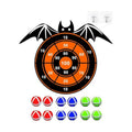 Halloween Party Games Toys for Kids, Large 26" Halloween Bat Dart Board Game Decorations Centerpieces Party Supplies with 12 Sticky Balls for Halloween Birthday Gifts for Age 3+ Boys Girls