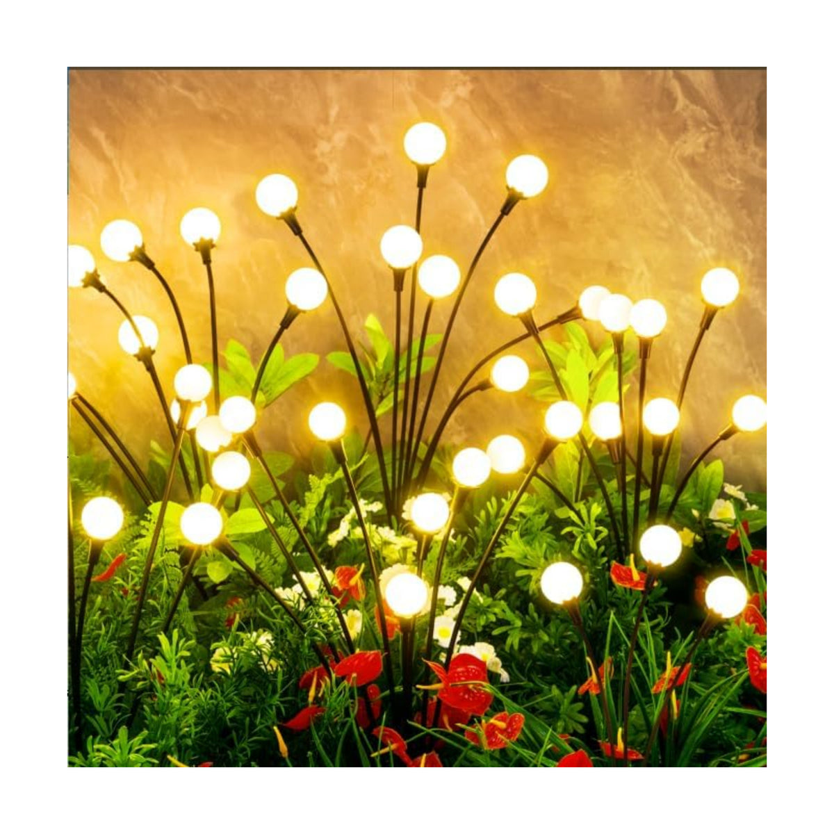 Solar Lights Outdoor Waterproof, 10 Packs 80LED, Solar Garden, Patio, Garden Decor, Patio Decor, Firefly Outdoor, Unique Gifts for Women, Gifts for Grandma