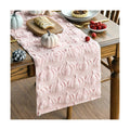 Artoid Mode Pink Soft Faux Fur Pumpkins Fall Table Runner 13x90 Inch