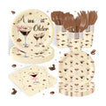 140 Pcs a Tini Bit Older Birthday Party Supplies Bow Decorations Espresso Martini Paper Plates Napkins Cups Knives Forks and Spoons ，Dinnerware for Birthday Wedding Decoration Serves 20