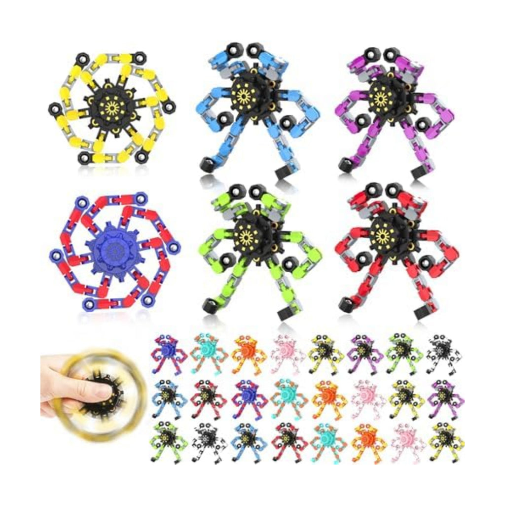 Transformable Fidget Spinners,30PCS Funny Sensory Fidget Toys for Kids