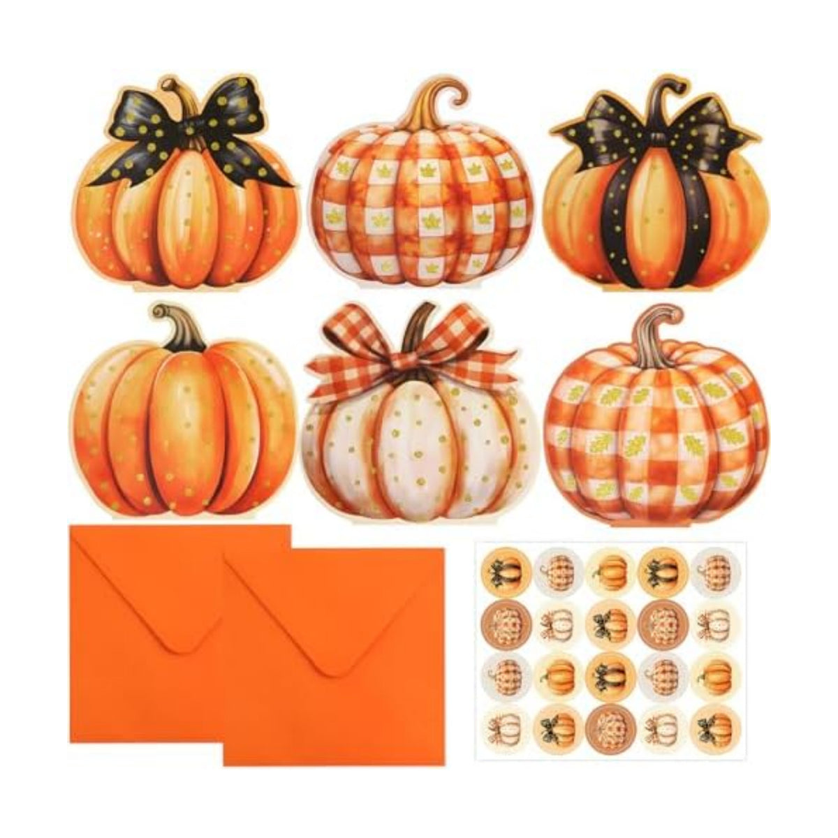 ceiba tree Fall Pumpkin Greeting Cards