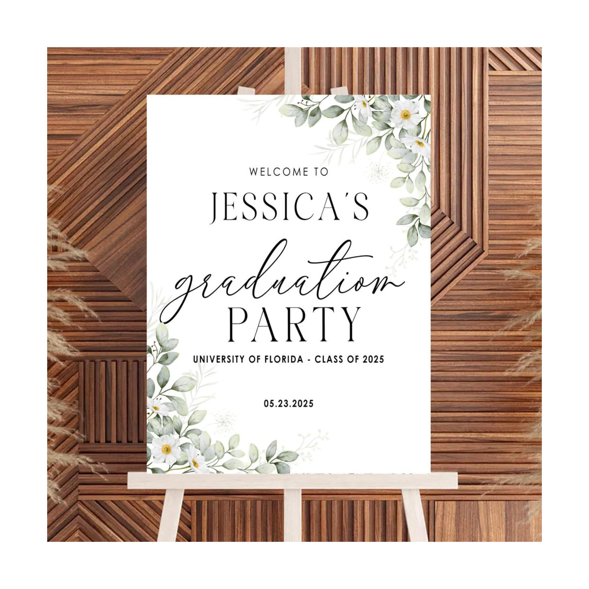 Personalized 2026 Graduation Party Welcome Sign, Minimalist Grads Decor, Class of 2026 Graduation Party Poster, Custom Graduation Party Sign, Congrats Grad Decorations Design 12