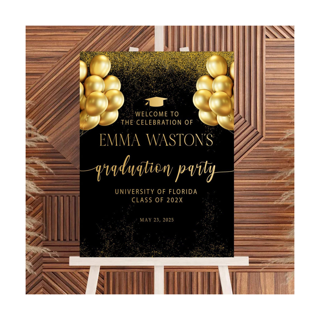 Personalized 2026 Graduation Party Welcome Sign, Minimalist Grads Decor, Class of 2026 Graduation Party Poster, Custom Graduation Party Sign, Congrats Grad Decorations Design 11
