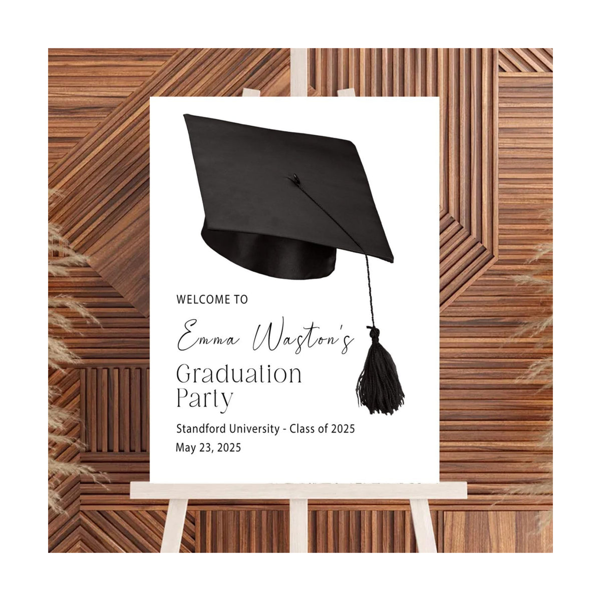 Personalized 2026 Graduation Party Welcome Sign, Minimalist Grads Decor, Class of 2026 Graduation Party Poster, Custom Graduation Party Sign, Congrats Grad Decorations Design 9