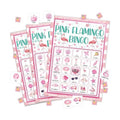Flamingo Bingo Game Cards For Adults, Pink Flamingo Bingo Cards Game For Family Hawaiian Holidays Friends Gatherings, Ideal For Summer Luau Party Game, 24 Players Birthday Party Supplies Favors, 008