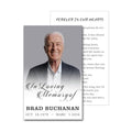 Custom Prayer Cards for Funerals with Photo Name Dates - Personalized Memorial Cards 4 x 2.5 In, Double-Sided,Prayer or Poem, Celebrating The Life Of,15-250 Cards
