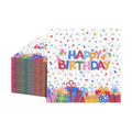 Natnarr 100 Pcs Happy Birthday Napkins, 5" Birthday Cocktail Napkins