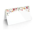 Printed Party Place Cards for Table Setting – Set of 25 Blank Name Cards – Wildflower Design for Weddings, Bridal Showers, Baby Showers, and Dinner Parties