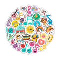 Small Music Stickers, Cute Music Note Stickers for Water Bottles, Laptop, Scrapbooking, Musical Decals Waterproof - Funny Musical Gifts for Men & Women