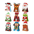 Giiffu 54Pcs Christmas Treat Boxes with Window 7.5x4x2 Inch