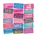 Beeveer 24 Designs Wedding Photo Booth Props, Double Sided PVC Selfie Sign