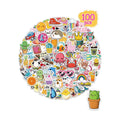 100 Pcs/Pack Water Bottle Stickers for Kids, Cute Vinyl Waterproof Stickers