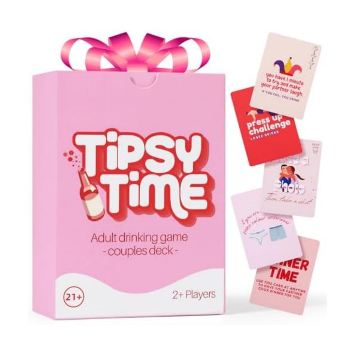 Tipsy Time Couples Games for Adults, Drinking Couples Card Game