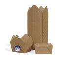LITOPAK 50 Pack 27 oz Take Out Food Containers, Kraft Brown Take Out Boxes Leak Grease Resistant and Stackable for Restaurants, Homes, Offices, Picnics