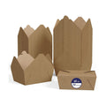 LITOPAK 50 Pack 45 oz To Go Food Containers, Kraft Brown Take Out Food Containers Leak Grease Resistant and Stackable for Restaurants, Homes, Offices, Picnics