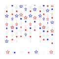 Patriotic Star Streamers Banner Garland Glitter for 4th of July BBQ Memorial Day 250th Anniversary Party Glossy Independence Day Celebration Labor Day Decorations Red White Blue 1 Strand 157.5In