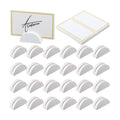 Colingmill 24 Pcs Wooden Table Number Stands with Tented Cards,White