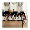 Horaldaily Halloween Tablecloth 60 x 120 Inch Rectangular Black Bat Ghost