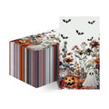 Horaldaily 50Pcs Halloween Paper Napkins, Bat Pumpkin Ghost