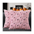 MIULEE Pink Halloween Pillow Covers Cute Ghost Decor Set of 2 18x18