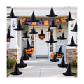 24 Pcs Halloween Hanging Witch Hats Black Floating Witch Hat Porch Decor