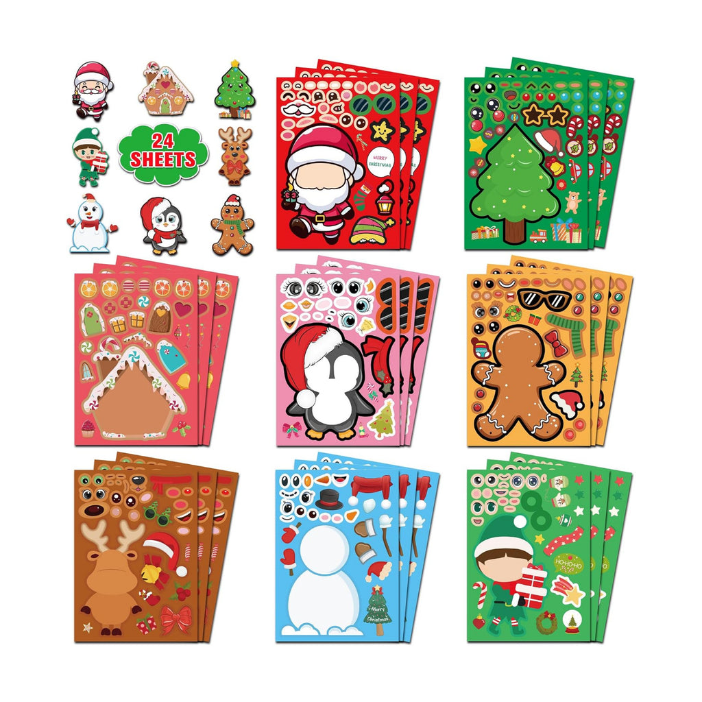 Stocking Stuffers for Kids,Christmas Stickers,DIY Christmas Crafts for Kids