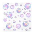 Bubbles Paper Napkins - 50Pcs, 2Ply, 6.5 × 6.5 Inches