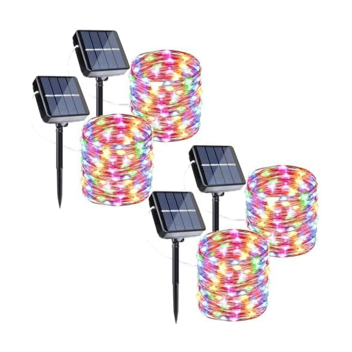 Joomer Solar Fairy Lights, 4Pack Total 104FT 320LED Lights, Multicolor