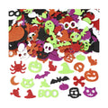 Halloween Foam Stickers, Halloween Stickers for Teens Crafts, 300PCS Self Adhesive Glitter Ghost Pumpkin Bat Spider Shaped Foam Sticker Arts Crafts DIY Sticker for Halloweens Party Supplies Decoration