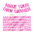 BEISHIDA Double-sided Pink 116PCS A-Z DIY Letter Custom Banner Party Decor