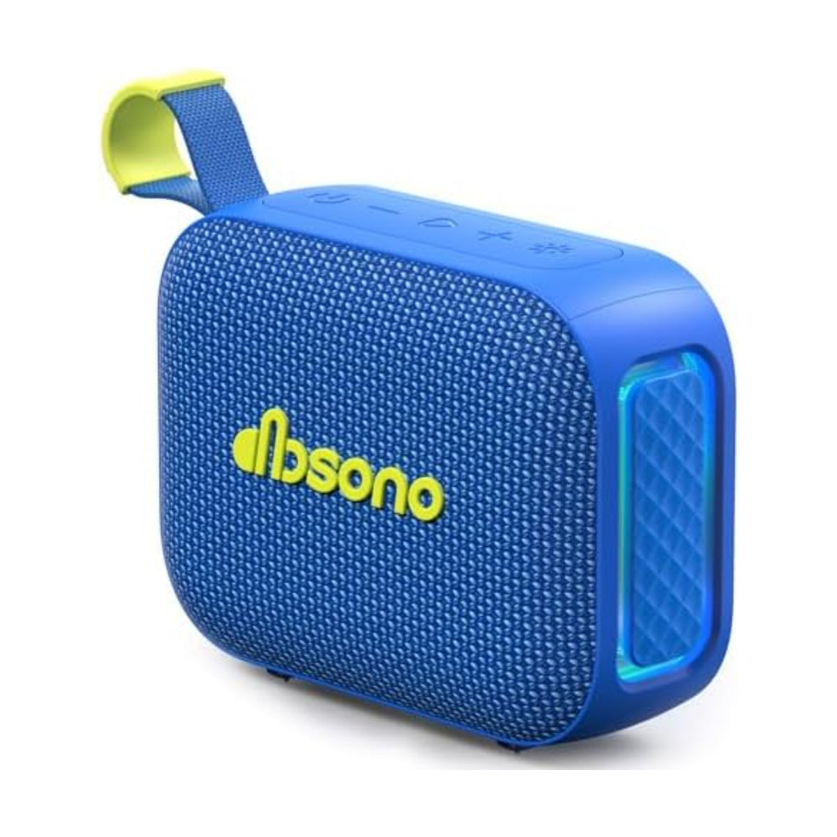 dbsono Portable Bluetooth Speaker Line-in Support: IPX5 Waterproof, Blue