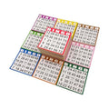 JUNWRROW Bingo Paper Game Cards - 1000 Sheets (100 Books of 10 Colors) - 4"x4" Disposable Cards- Ideal for Seniors, Family Game Night, Large Groups,Classroom Activities