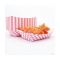 No Folding Required 50 Pcs 2lb Gingham Party Supplies Disposable Paper Food Trays for Shower Wedding Tea Party Supplies Nacho Snack (Coral Pink)