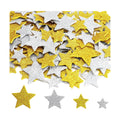 Star Stickers, Gold Star Stickers, 100 PCS Foam Star Sticker for Kids Crafts, Self Adhesive Glitter Star Gold Silver Foam Sticker Arts Crafts DIY Sticker for Graduation Winter Scrapbook Decoration