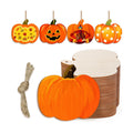 36 Pack Unfinished Wooden Pumpkins Wood Cutouts Crafts to Paint