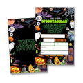 Halloween Birthday Party Invitations Spooky Pumpkin Ghost Theme Invite (20 Cards with Envelopes) Double Sided Design