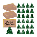 Watersay 24 Pcs Christmas Tree Place Card Holders with Seating Cards Table Number Holders Place Cards for Christmas Party Wedding Anniversary Birthday Decorations (Green)