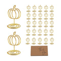 30 Pcs Picture Display,2 Inch Gold Photo Holders,Gold picture Holders for Tables,Table Number Holders，Party supplies for autumn harvest festivals, Halloween, Thanksgiving,Fall Decorations (Style 1)